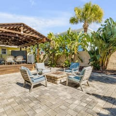 Colorful NSB Beach Retreat • Stunning Deck Oasis